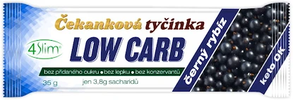 4Slim  Low Carb čekanková tyčinka 35 g čierna ríbezľa