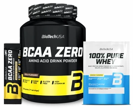 BioTech USA BCAA ZERO 700 g + BioTech USA BCAA ZERO 9 g + BioTech USA 100% Pure Whey 28 g