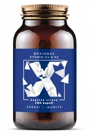 BrainMax Vitamin D3 & K2 100 kapslí