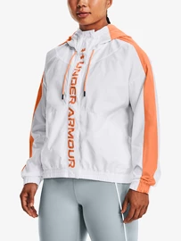 Dámska bunda Under Armour Rush Woven FZ Jacket-WHT