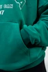 Dámska mikina Nebbia  Branded Oversized Hoodie green