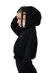 Dámska mikina Nebbia Intense Golden Crop hoodie 824 black