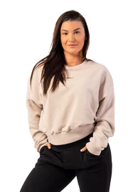 Dámska mikina Nebbia Loose Fit Sweatshirt "Feeling Good" 420 cream