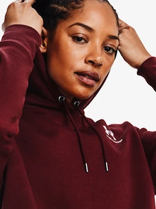 Dámska mikina Under Armour  Essential Fleece Hoodie-RED XS