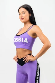 Dámska podprsenka Nebbia Double Layer Light-Support Sports Bra purple