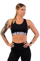 Dámska podprsenka Nebbia  Medium Impact Cross Back Sports Bra 410 black