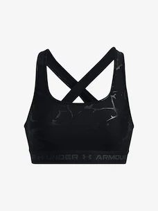 Dámska podprsenka Under Armour  Crossback Mid Emboss-BLK