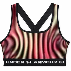 Dámska podprsenka Under Armour Crossback Mid Print-BLK