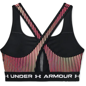 Dámska podprsenka Under Armour  Crossback Mid Print-BLK