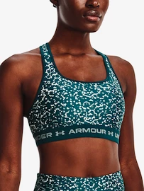 Dámska podprsenka Under Armour Crossback Mid Print-GRN