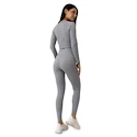 Dámske legíny GymBeam  FLO Ribbed Leggings Grey