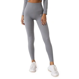 Dámske legíny GymBeam FLO Ribbed Leggings Grey