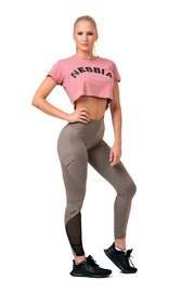 Dámske legíny Nebbia Fit & Smart leggings high waist mocha