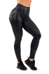 Dámske legíny Nebbia  Glossy look Bubble Butt leggings high waist 586 black