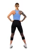 Dámske legíny Nebbia  High-Waist ¾ Length Sporty Leggings 406 black