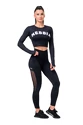 Dámske legíny Nebbia  Mesh leggings high waist black