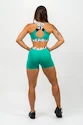 Dámske šortky Nebbia  High Waisted Legging Shorts green