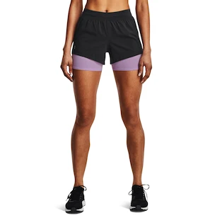 Dámske šortky Under Armour  Iso-Chill Run 2N1 Short-GRY