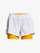 Dámske šortky Under Armour  Iso-Chill Run 2N1 Short-WHT L