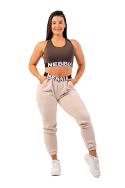 Dámske tepláky Nebbia Iconic Mid-Waist Sweatpants 408 cream