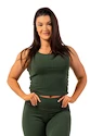 Dámske tielko Nebbia  Organic Cotton Ribbed Tank Top 414 dark green