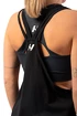 Dámske tielko Nebbia  Sleeveless Loose Cross Back Tank Top "Feeling Good" Black