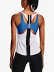 Dámske tielko Under Armour  2 in 1 Knockout Tank-WHT