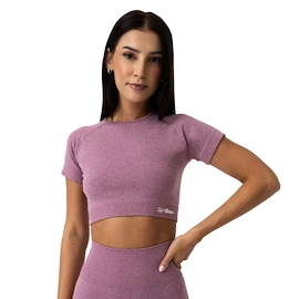 Dámske tričko GymBeam FLO CropTop Violet