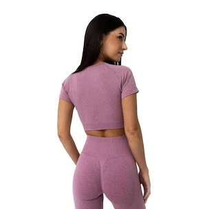 Dámske tričko GymBeam  FLO CropTop Violet XL