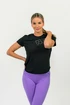 Dámske tričko Nebbia  FIT Activewear Functional T-shirt with Short Sleeves black