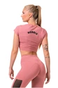 Dámske tričko Nebbia Hero Sporty crop top old rose