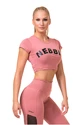 Dámske tričko Nebbia Hero Sporty crop top old rose