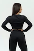 Dámske tričko Nebbia Intense Women's Long Sleeve Crop Top Perform 839 Black