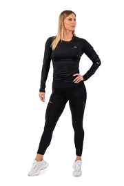 Dámske tričko Nebbia Long Sleeve Smart Pocket Sporty Top 418 black