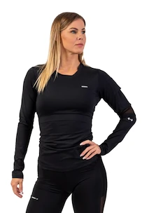 Dámske tričko Nebbia  Long Sleeve Smart Pocket Sporty Top 418 black XS