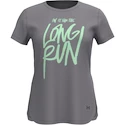 Dámske tričko Under Armour  Long Run Graphic SS Gray Wolf