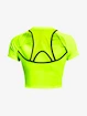 Dámske tričko Under Armour  Run Anywhere Crop SS-GRN