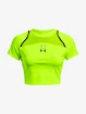 Dámske tričko Under Armour  Run Anywhere Crop SS-GRN