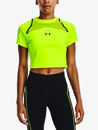 Dámske tričko Under Armour Run Anywhere Crop SS-GRN