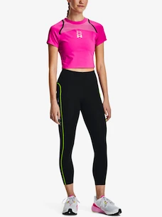 Dámske tričko Under Armour  Run Anywhere Crop SS-PNK XL