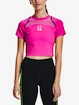 Dámske tričko Under Armour  Run Anywhere Crop SS-PNK XL