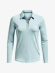 Dámske tričko Under Armour  Zinger MicroStripe LSPolo-BLU