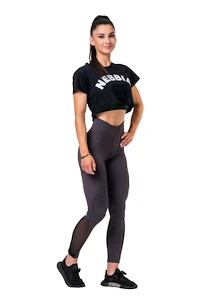 Dámsky top Nebbia  Fit & Sporty crop top black L