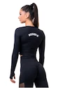 Dámsky top Nebbia Hero Sporty Hero crop top long sleeve black