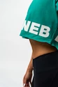 Dámsky top Nebbia POWERHOUSE Oversized Crop Top green