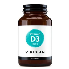 EXP Viridian Vitamin D3 2000 IU 60 kapslí