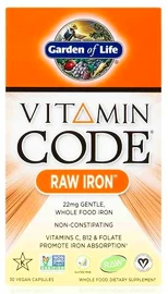 Garden of Life Vitamin Code RAW Železo 30 kapslí