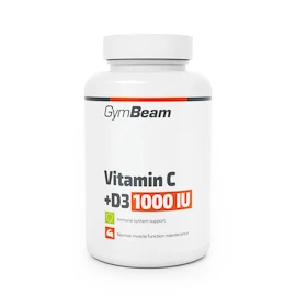 GymBeam Vitamin C + D3 1000 IU 90 caps