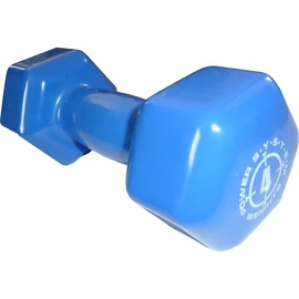 Jednoručka Power System Jednoručka Vinyl Dumbell 4 Kg Modrá