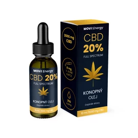 MOVit CBD 20% Full Spectrum konopný olej 10 ml